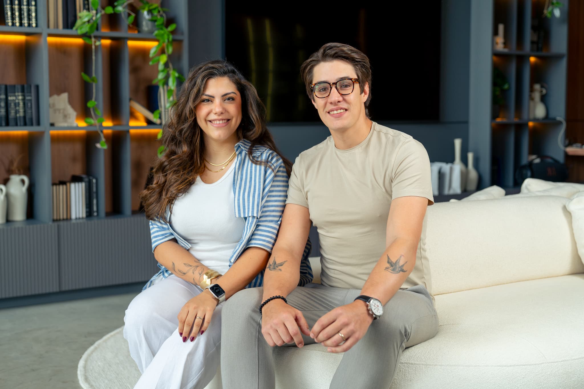 Daniely e Cauê, sócios da Studio Side